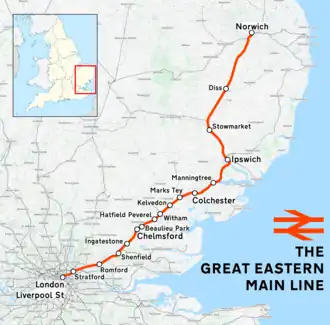 Voir la carte de la ligne.