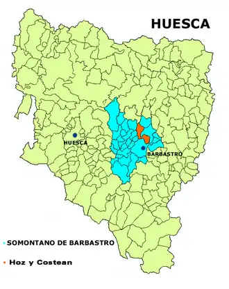 Localisation de Hoz y Costean