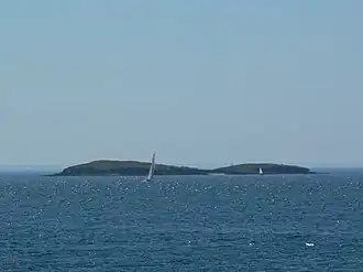 Vue de l'île Méaban.