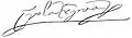 Signature de Isabelle de Portugal