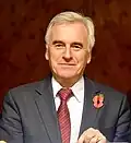 John McDonnell, membre du Parti travailliste, syndicaliste et chancelier de l'Échiquier du cabinet fantôme (2015-2020).