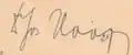 Signature de Josef Hoop