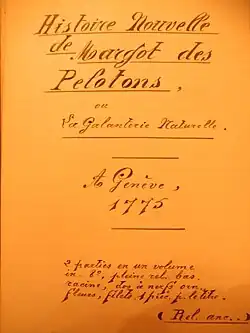 Fiche jaunie écrite à l'encre avec pleins et déliés. Belle écriture appliquée ancienne.