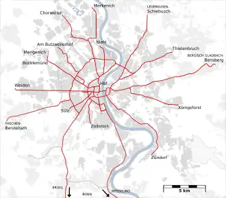 Image illustrative de l’article Stadtbahn de Cologne