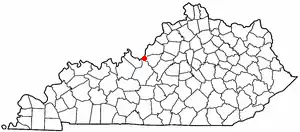 Localisation de West Point, Kentucky
