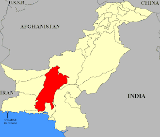 Carte du Pakistan avec une zone en rouge dans le Sud.