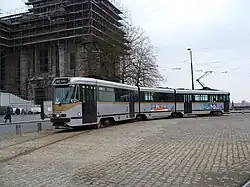 Tram PCC 7900 équipé de bogies Jacobs