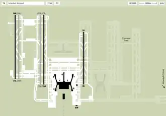 Plan de l'aéroport.