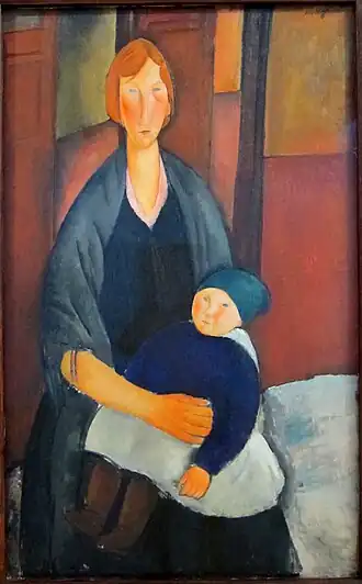 Maternité, par Amedeo Modigliani en 1919.