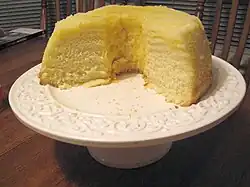 Chiffon cake au citron.