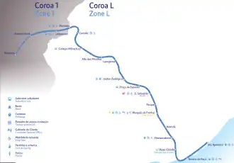 Voir la carte de la ligne.