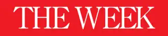 « THE WEEK » en majuscules blanches sur fond rouge.