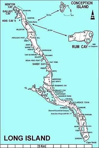 Image illustrative de l’article Long Island (Bahamas)