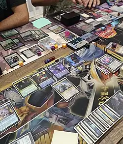 Description de l'image Magic the Gathering Commander battlefield example.jpg.