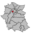 Situation du canton dans l'arrondissement de Caen (hors Caen).