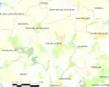 Carte de la commune de Plélan-le-Petit.
