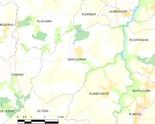 Carte de la commune.