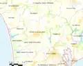 Carte de la commune de Plonéour-Lanvern