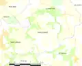 Carte de la commune de Tréflévénez.