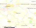 Carte de la commune de Saint-Didier et des communes avoisinantes.