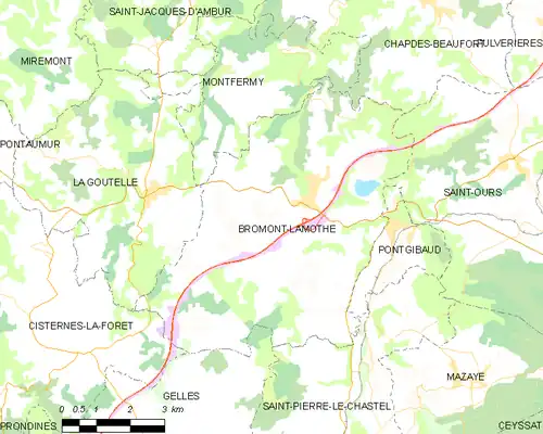 Carte de la commune.