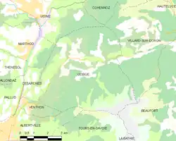 Queige et les communes voisines.