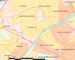 Carte de la commune.