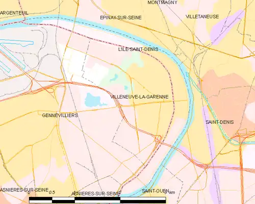 Carte de la commune.