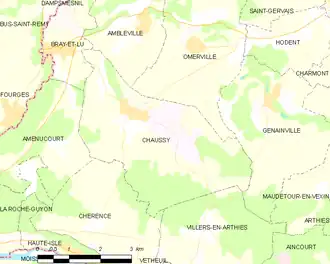 Carte de la commune.