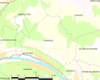 Carte de la commune.