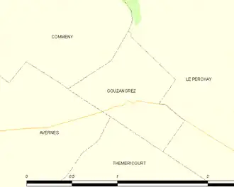 Carte de la commune.