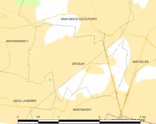 Carte de la commune.