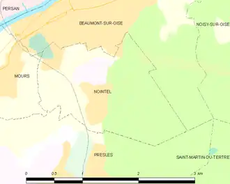 Carte de la commune.