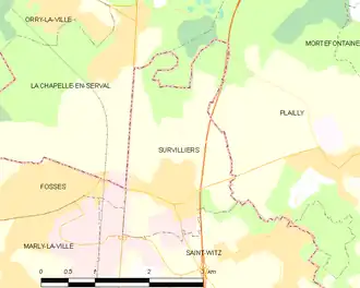 Carte de la commune.