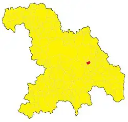 Localisation de Paderna
