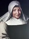 Portrait sur toile de Marie Poussepin au XVIIIe&nbsp;siècle, musée de Dourdan.