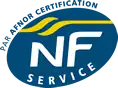 Logo de la Marque NF Service depuis le 21 février 2011.