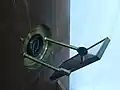 Microscope projectif solaire (gros plan sur le porte-lumière)