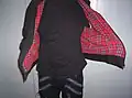 Veste (type Harrington) avec intérieur type tartan.