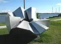 Jean-Pierre Morin, Convergence, sculpture en aluminium, 1997