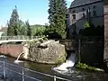 Chutes d'eau au jardin Humbert Belhomme.