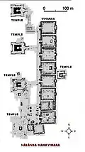 Plan du Nava Nālandā Mahāvihāra