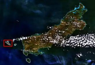 Vue satellite de Ndao et Rote