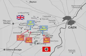 Photo Carte présentant les principales actions du premier juillet