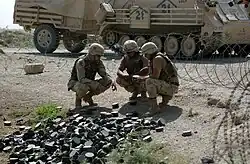Mines de type PMN-1 trouvées en Irak (2003)