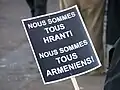 Affiche en honneur de Dink.