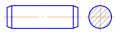 Goupille cylindrique.