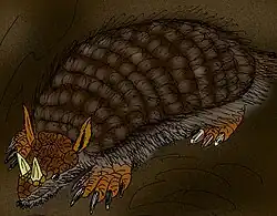 Peltephilus ferox (restitution paléoartistique)