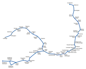 Voir la carte de la ligne.