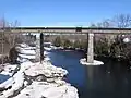Pont du chemin de fer à Pont-Rouge.